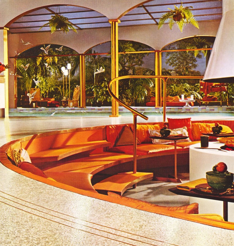 Советский ретрофутуризм интерьер