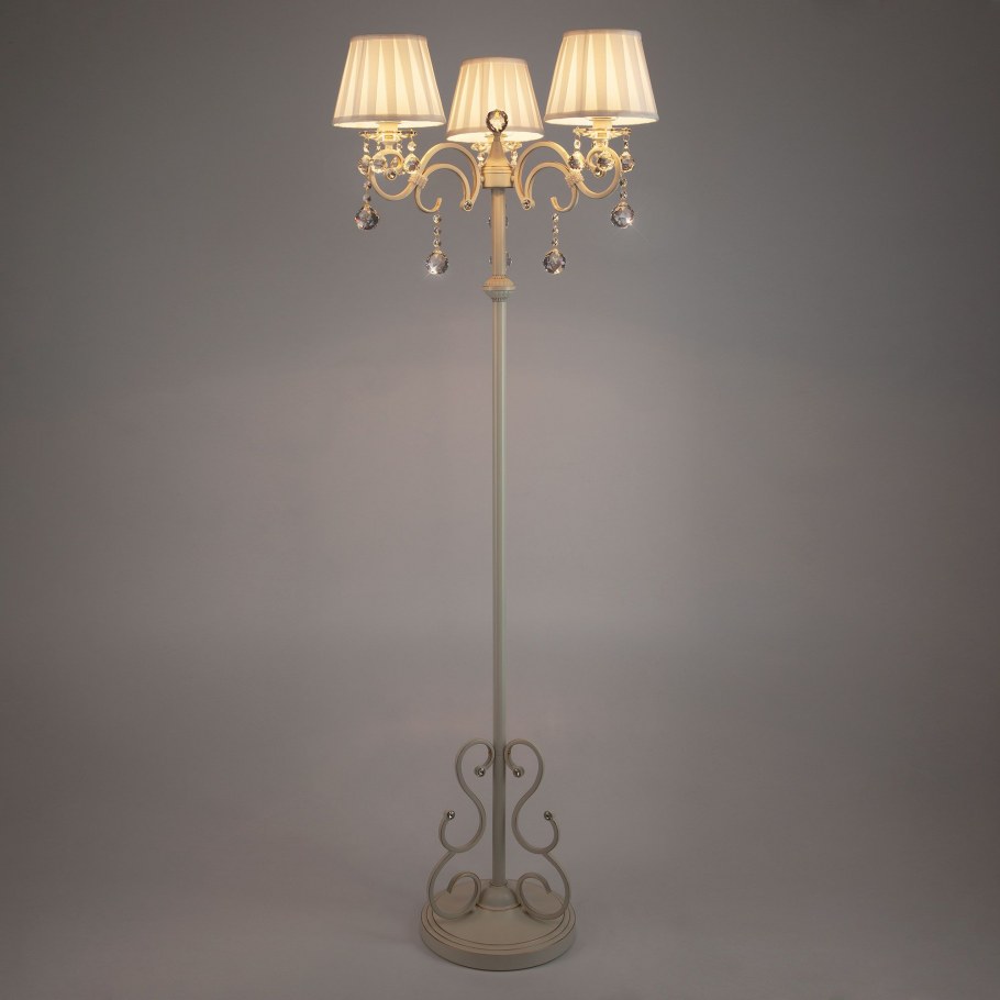 Eurosvet торшер 12075/3f белый