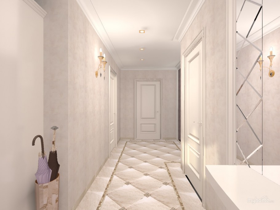 Обои в прихожую дизайн в простых квартирах