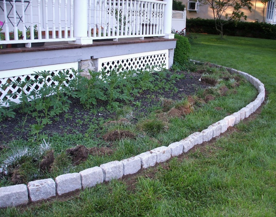 Бордюры для клумб своими руками