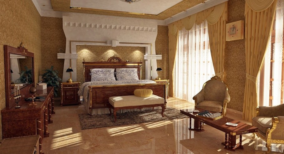 Камин в египетском стиле