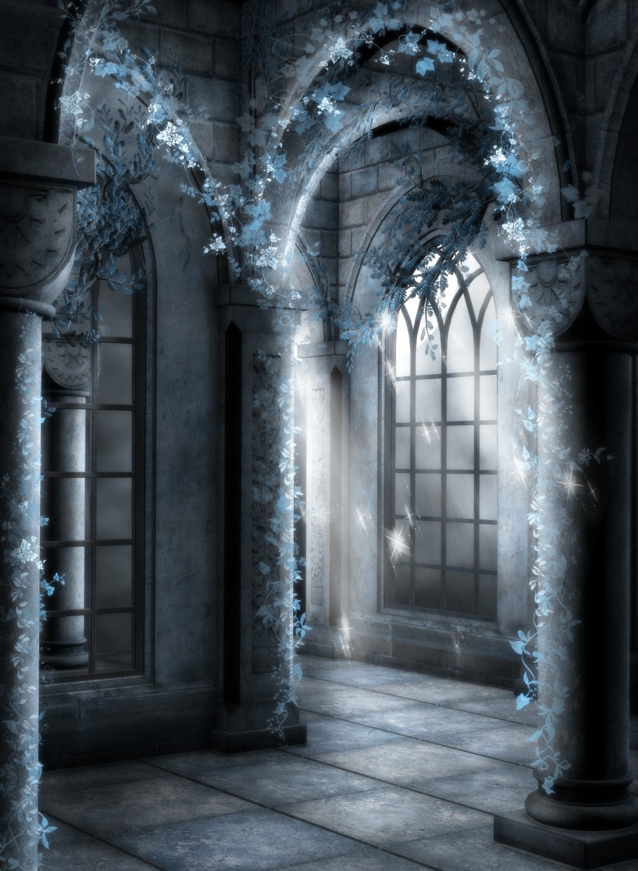 Готический замок внутри