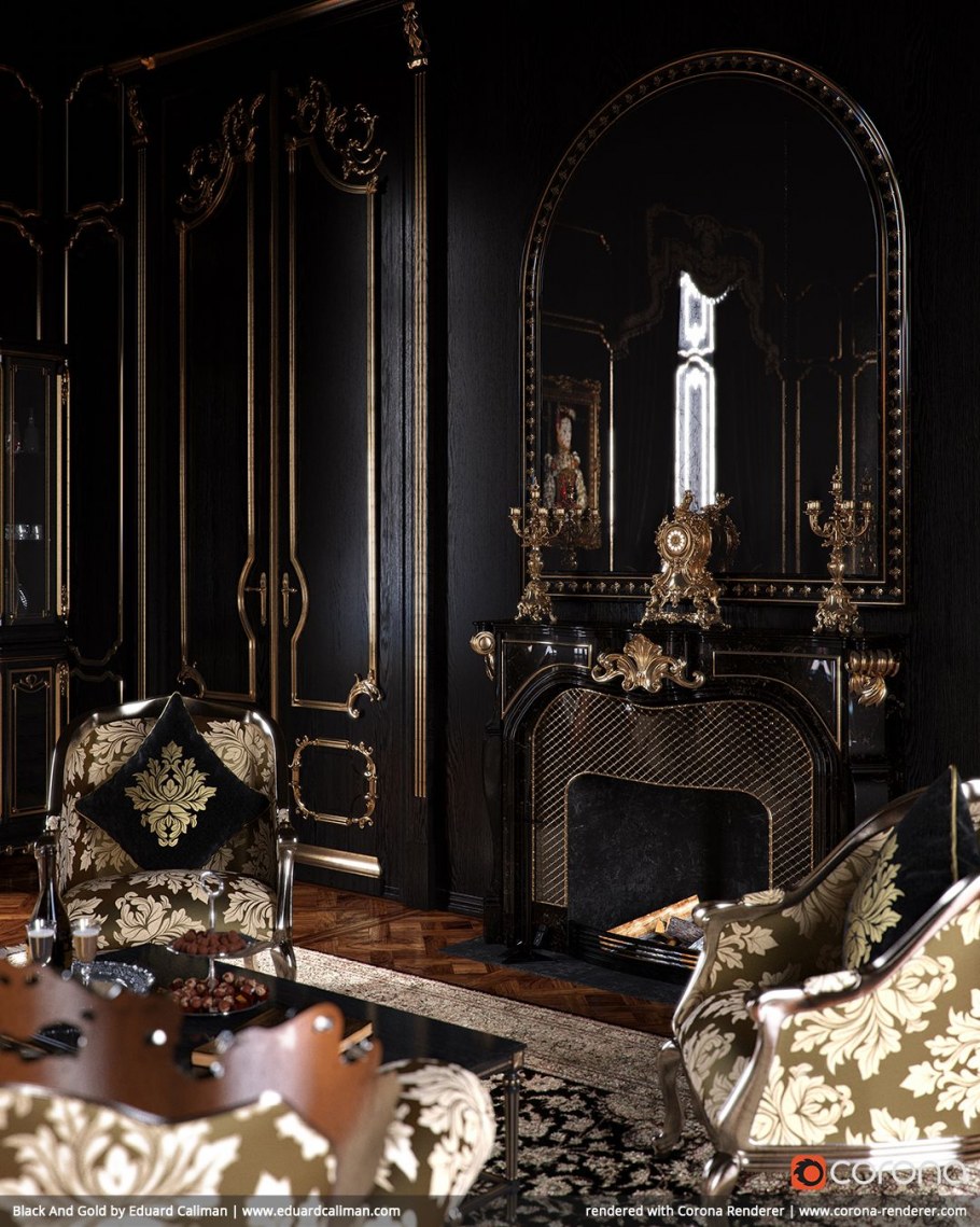 Готический интерьер Адамс