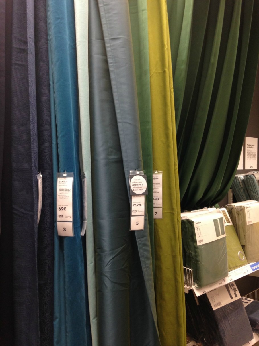 Гардины Санела икеа бирюзовые