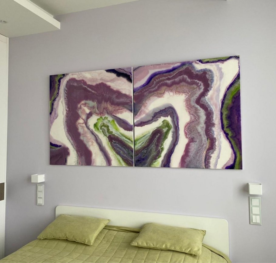 Картины в спальню над кроватью