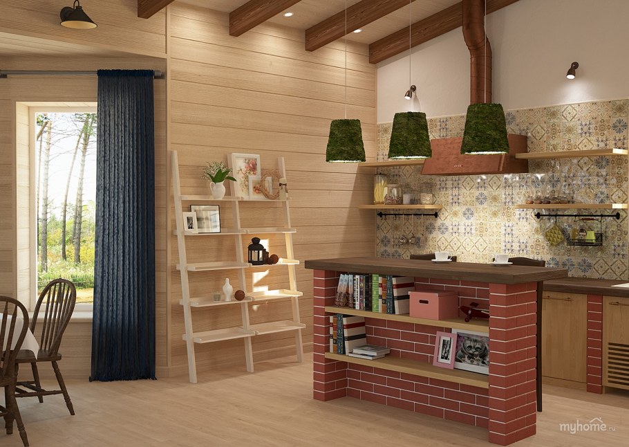 Кухни гостиные на даче