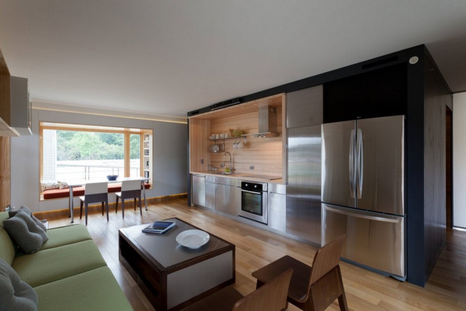 Кухня похожая на гостиную