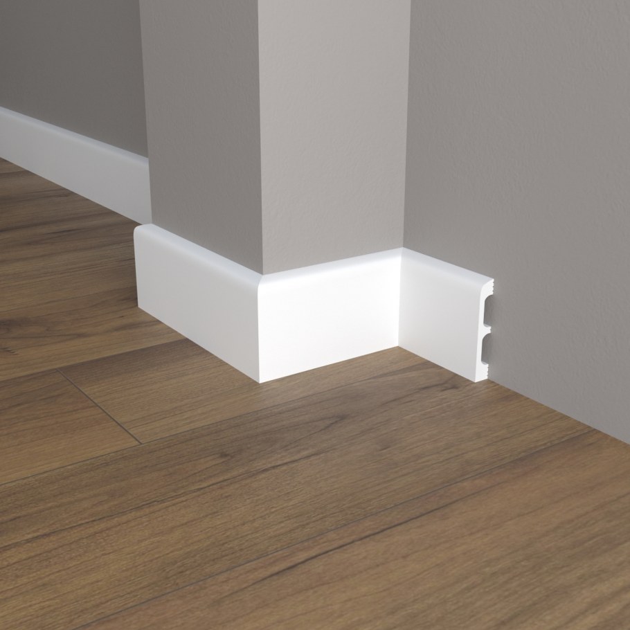 Напольный плинтус с подсветкой PN 050 led Евровуд