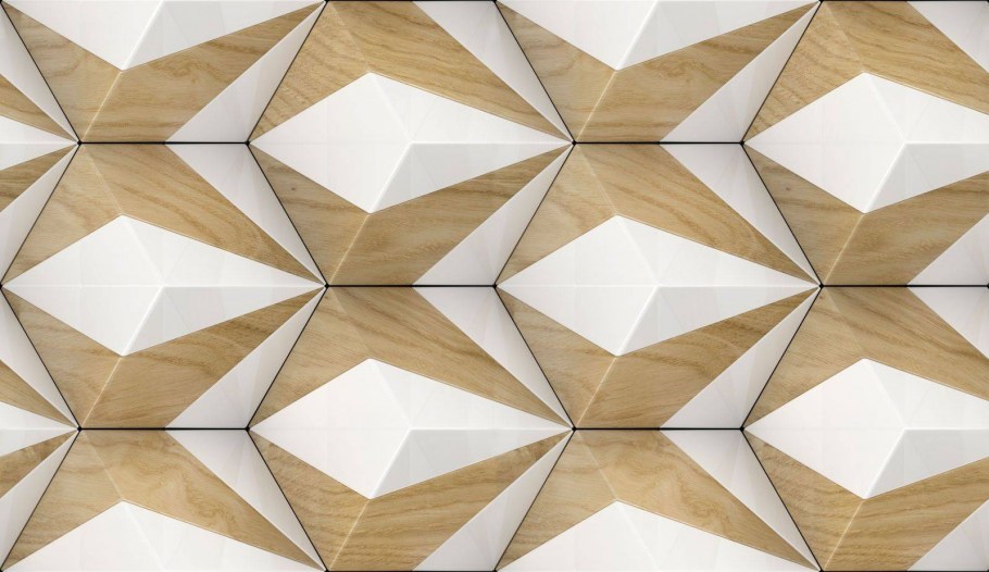 Геометрический декор стен