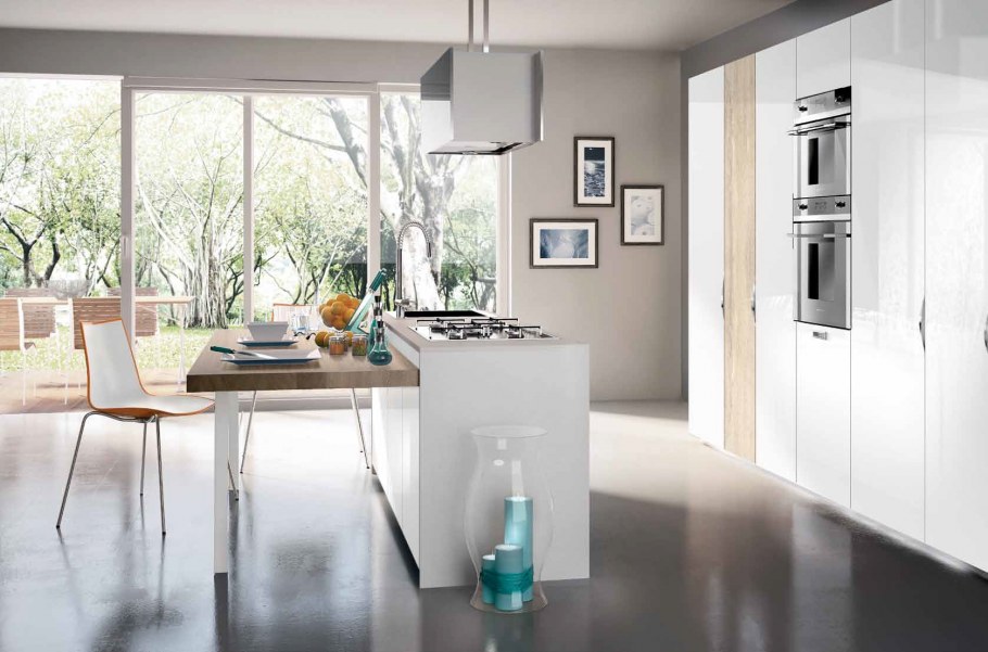 Cs011 Grigio caldo кухни в интерьере фото