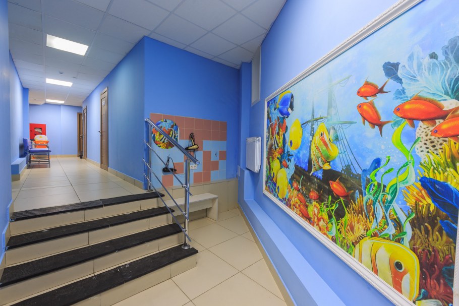 Интерьер санузла детский сад в Норвегии