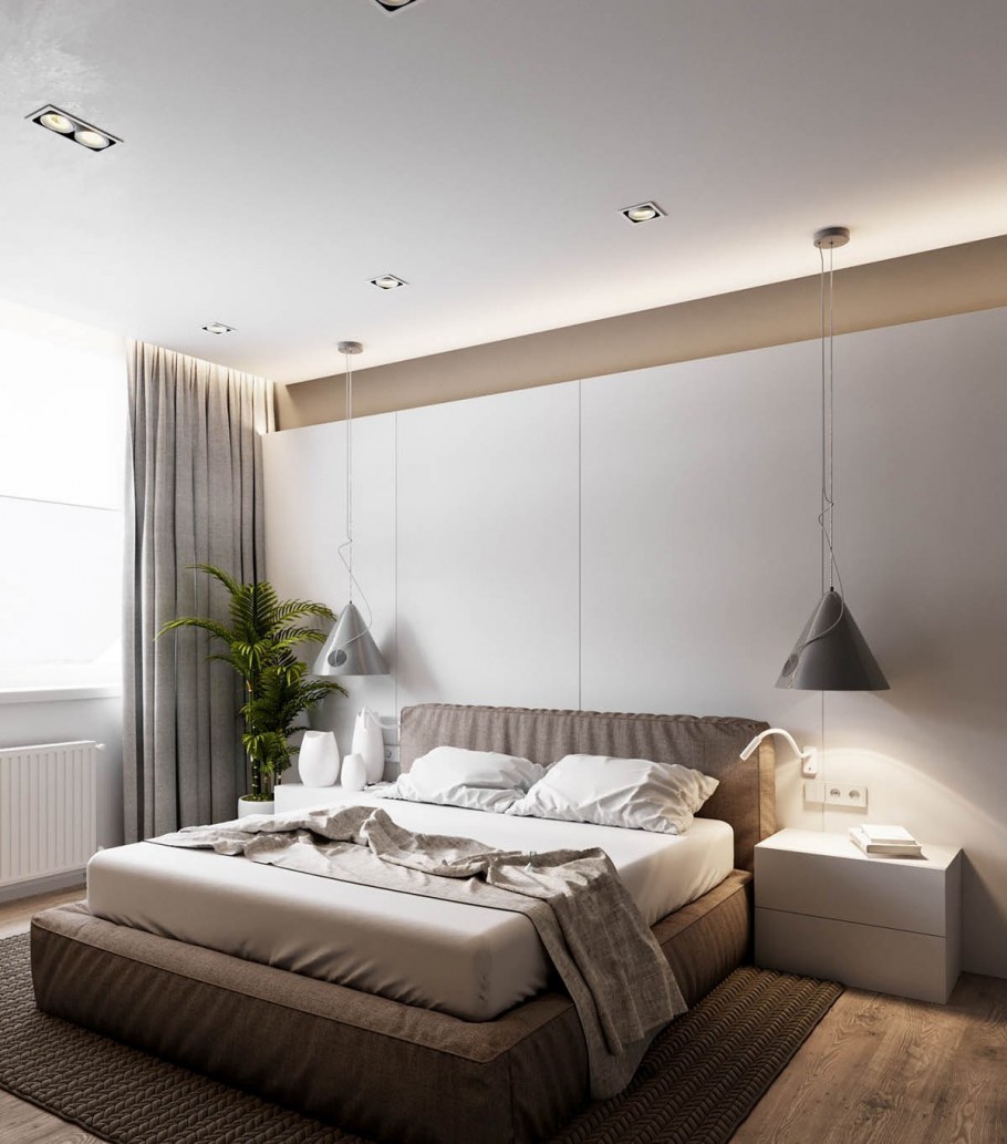 Современная спальня в квартире