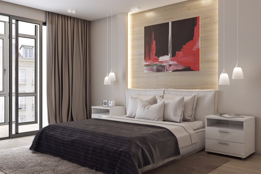 Дизайн маленькой спальни в современном стиле