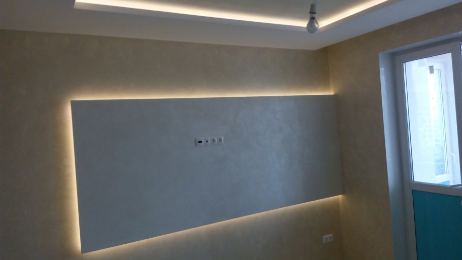 Ниши из гипсокартона с подсветкой