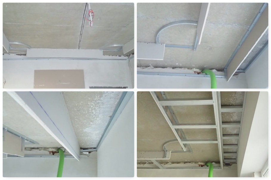 Гипсокартонный карниз для штор