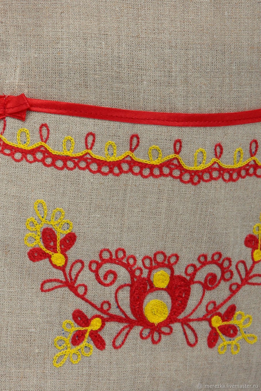 Фартук для ресторана в русском стиле