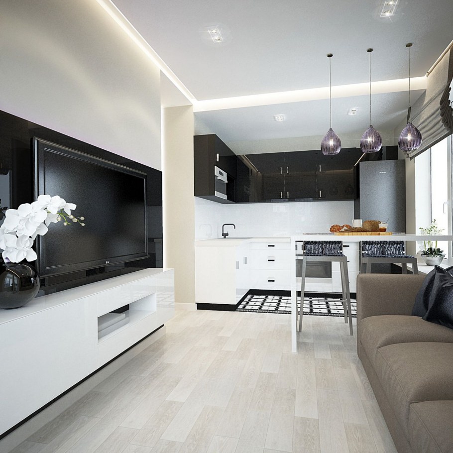 Дизайн двухкомнатной квартиры пик