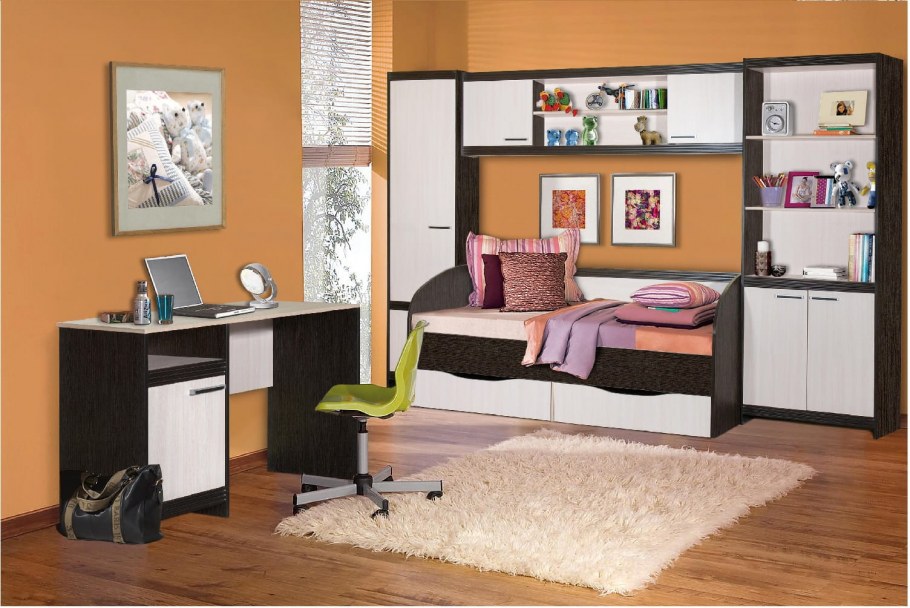 Детская мебель Спайдер венге/дуб молочный