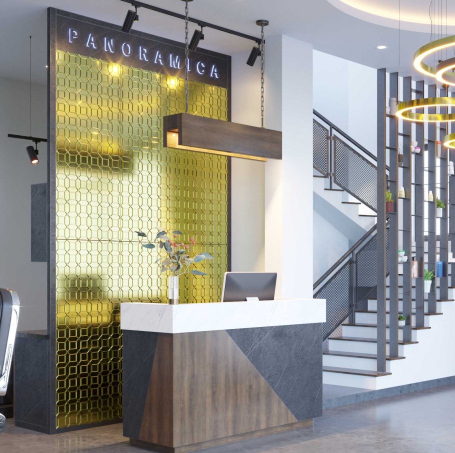 Металлические панели в интерьере