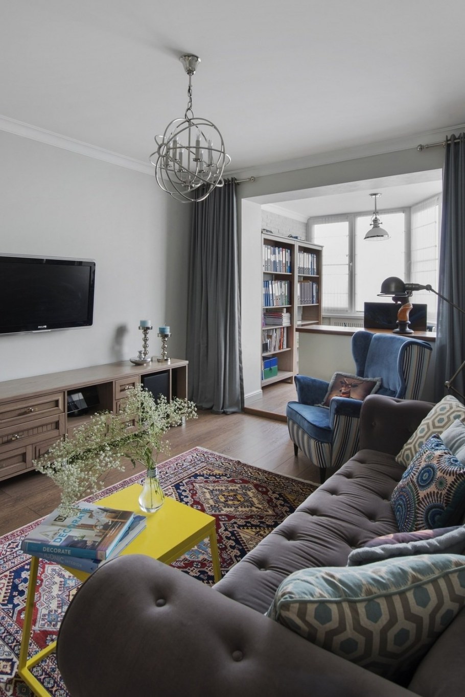 Гостиная в трешке п44т