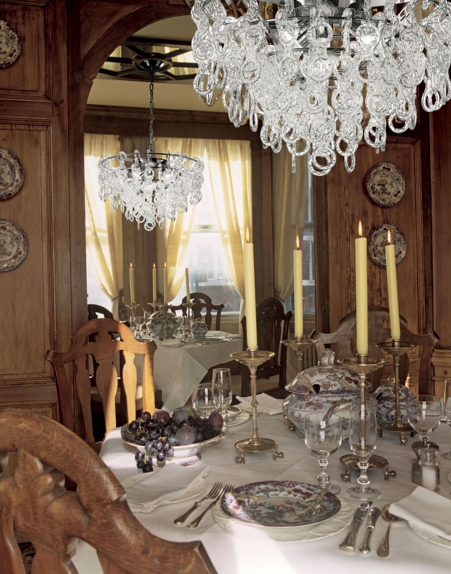 Хрусталь в интерьере гостиной