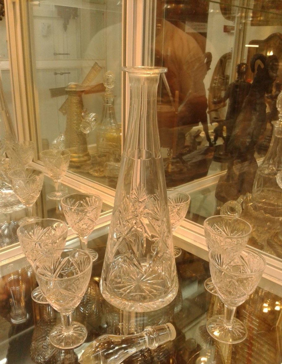 Ваза на ножке хрусталь