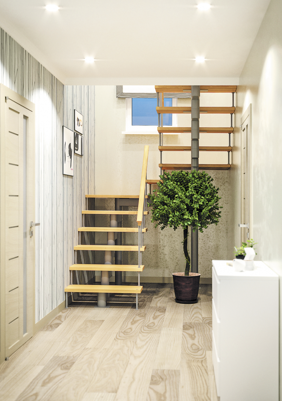 Лестница из сосны «к-002м/3», Profi & Hobby