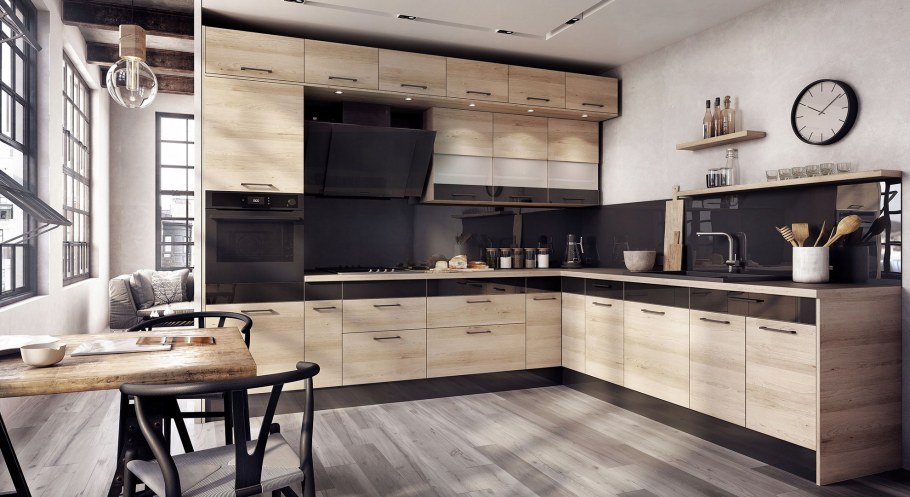 Фасад зебрано глянец