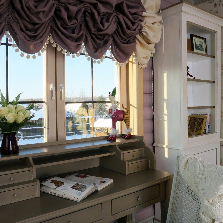 Римские шторы в стиле Кантри