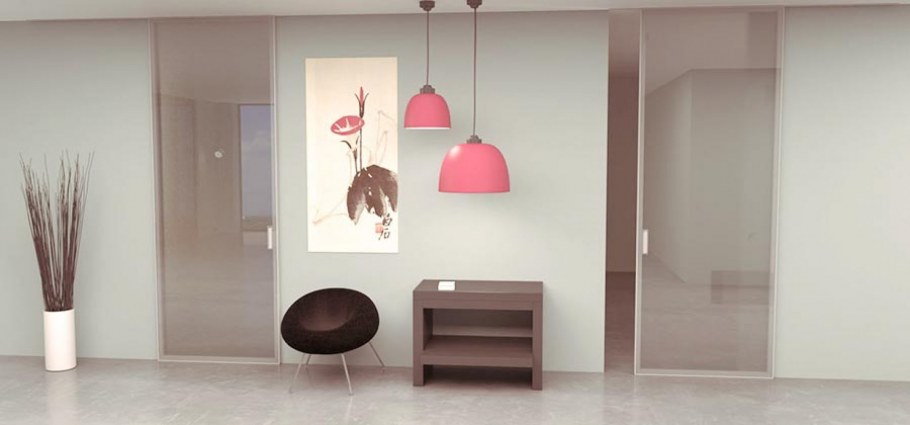 Стеклянная дверь