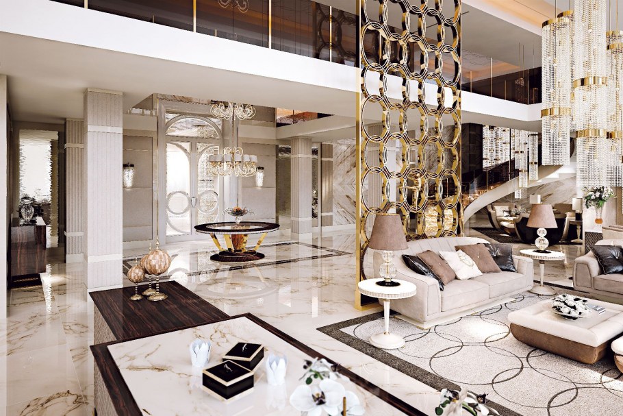 Лакшери вилла интерьер