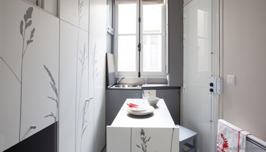 Квартира студия в парижском стиле