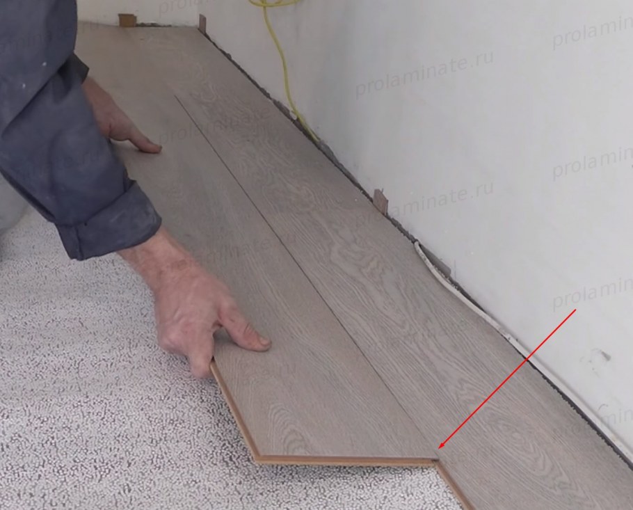Укладка ламината замки