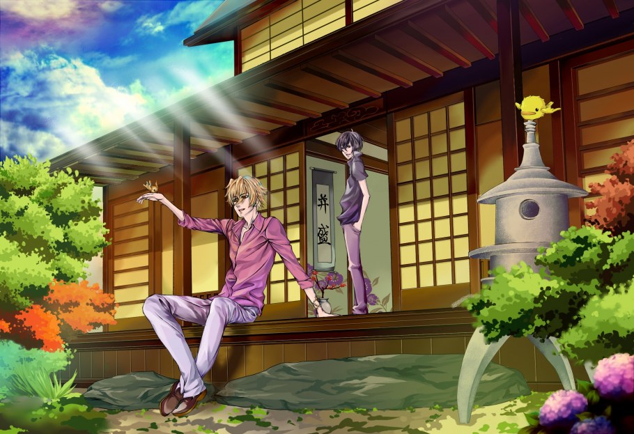 Дом аниме арт