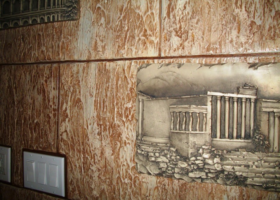 Декоративная штукатурка на кухне