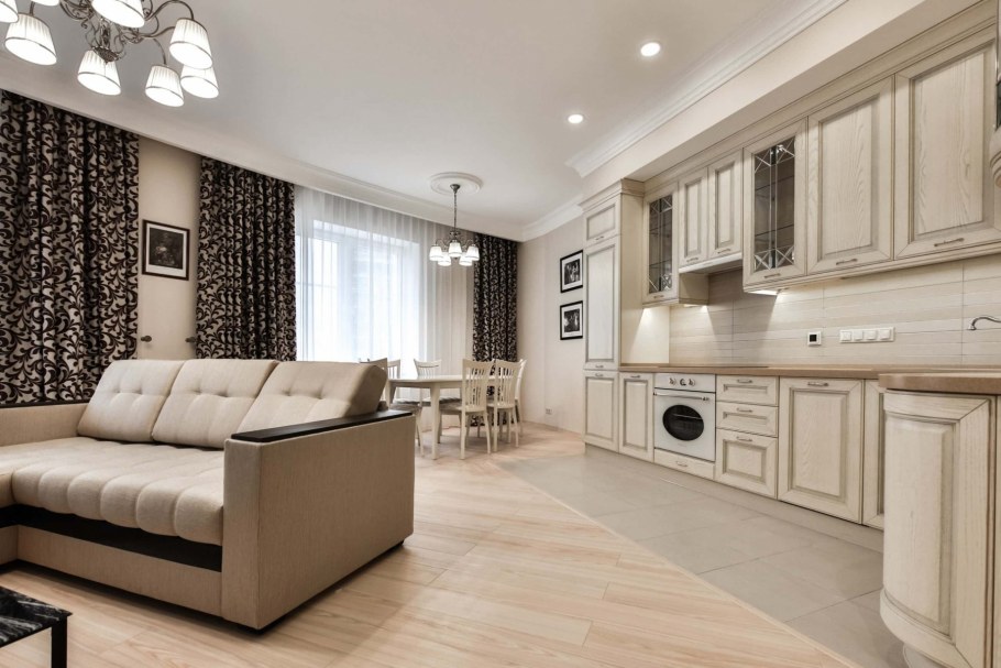 Кухня гостиная в квартире