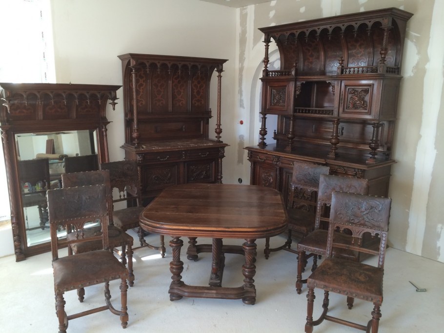 Дубовый буфет Ампир