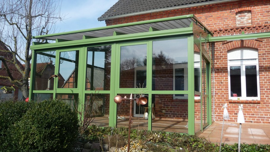 Веранда металл и дерево