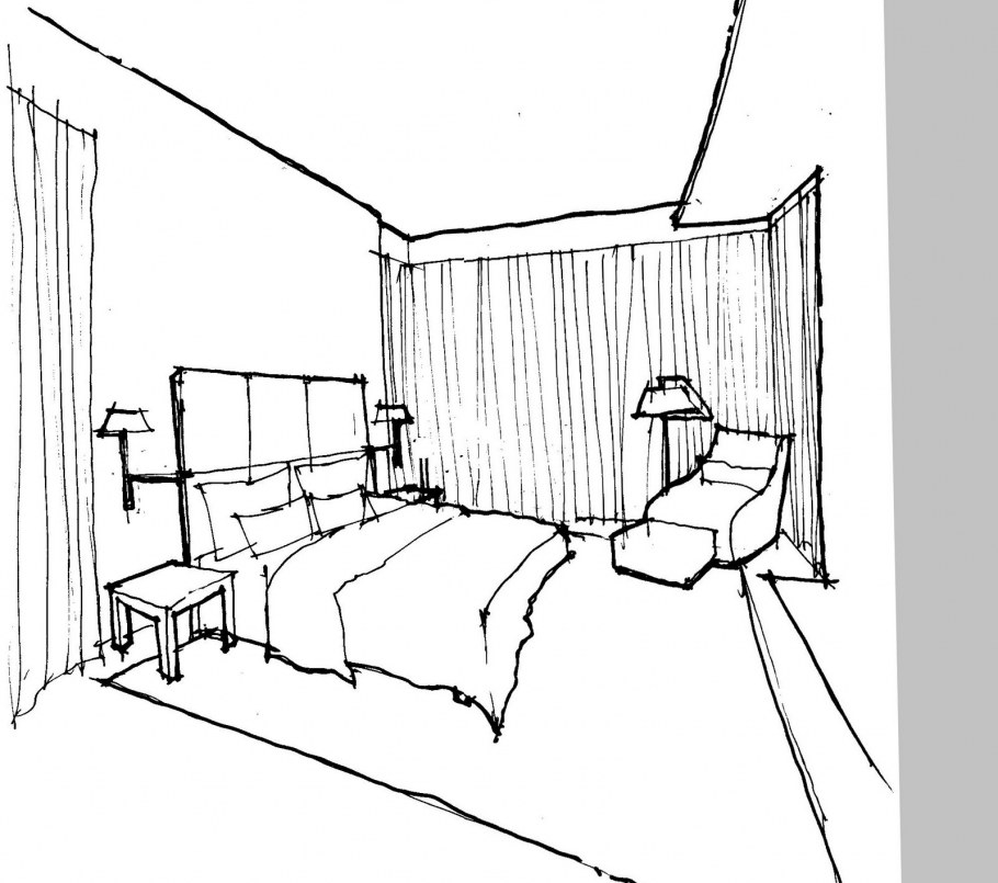 Зарисовка комнаты