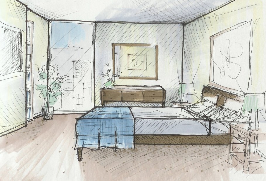 Скетч комнаты