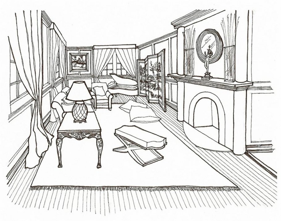 Комната в перспективе