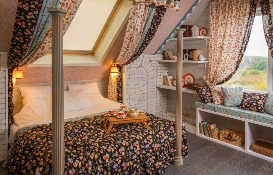 Планировка комнат на мансардном этаже