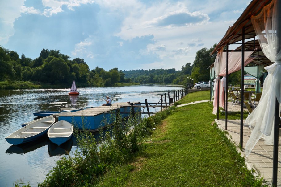 Москва река Звенигород