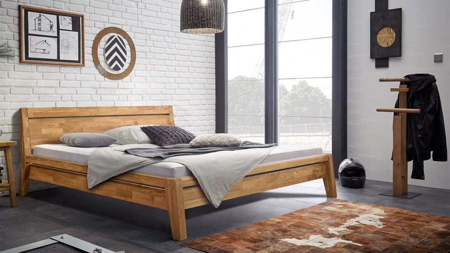 Кровать из массива дуба Бриджит 140х200