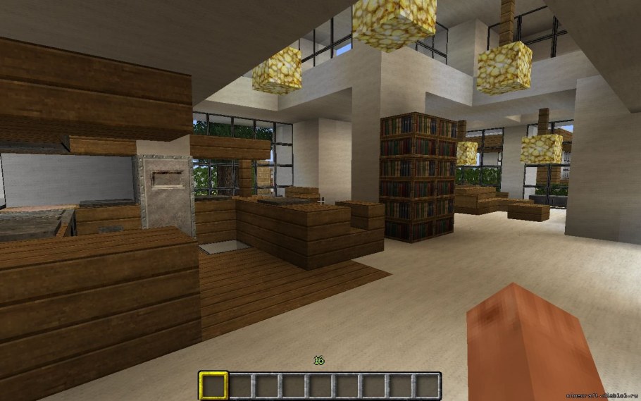 Майнкрафт спальня Модерн