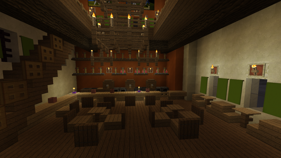 Интерьер комнаты в МАЙНКРАФТЕ