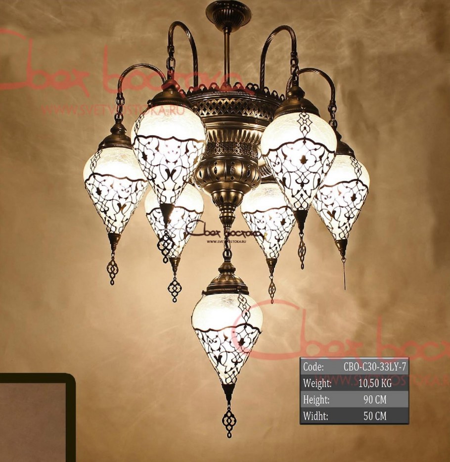 Мозаичные люстры в Восточном стиле