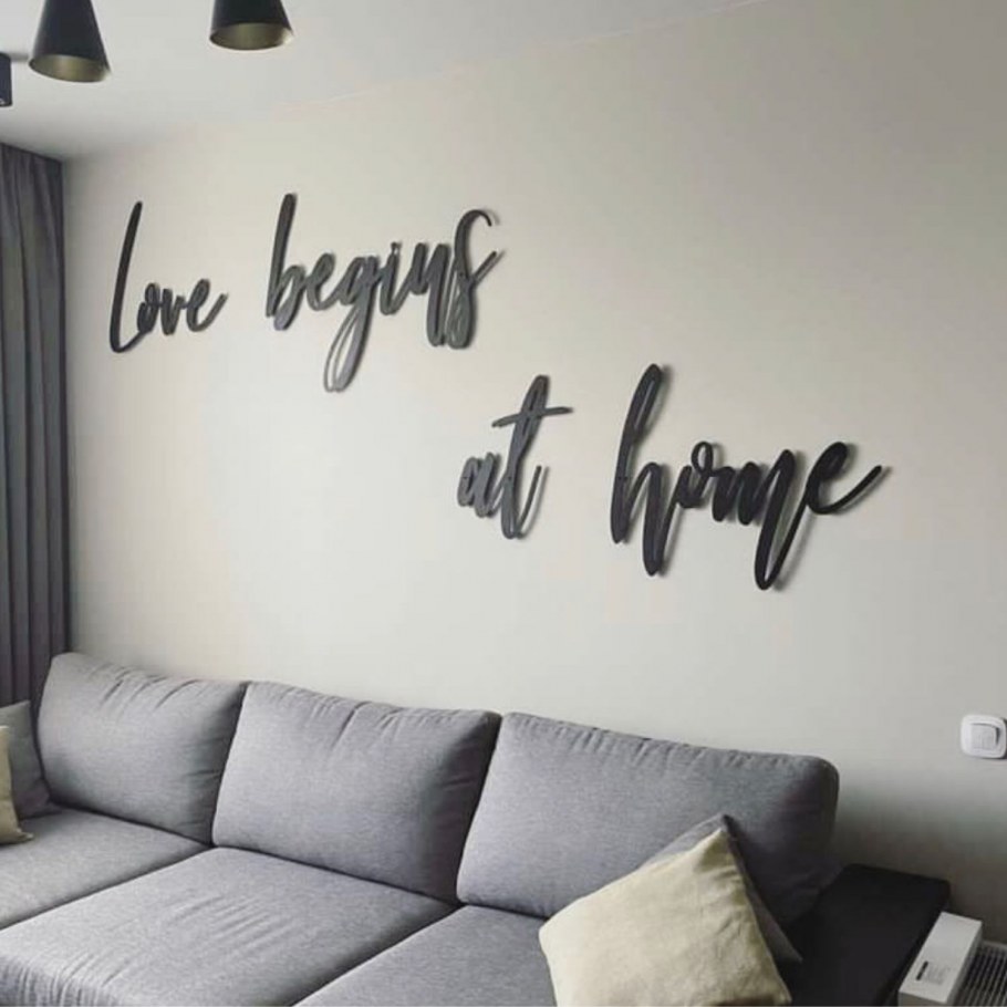 Декоративные надписи для интерьера