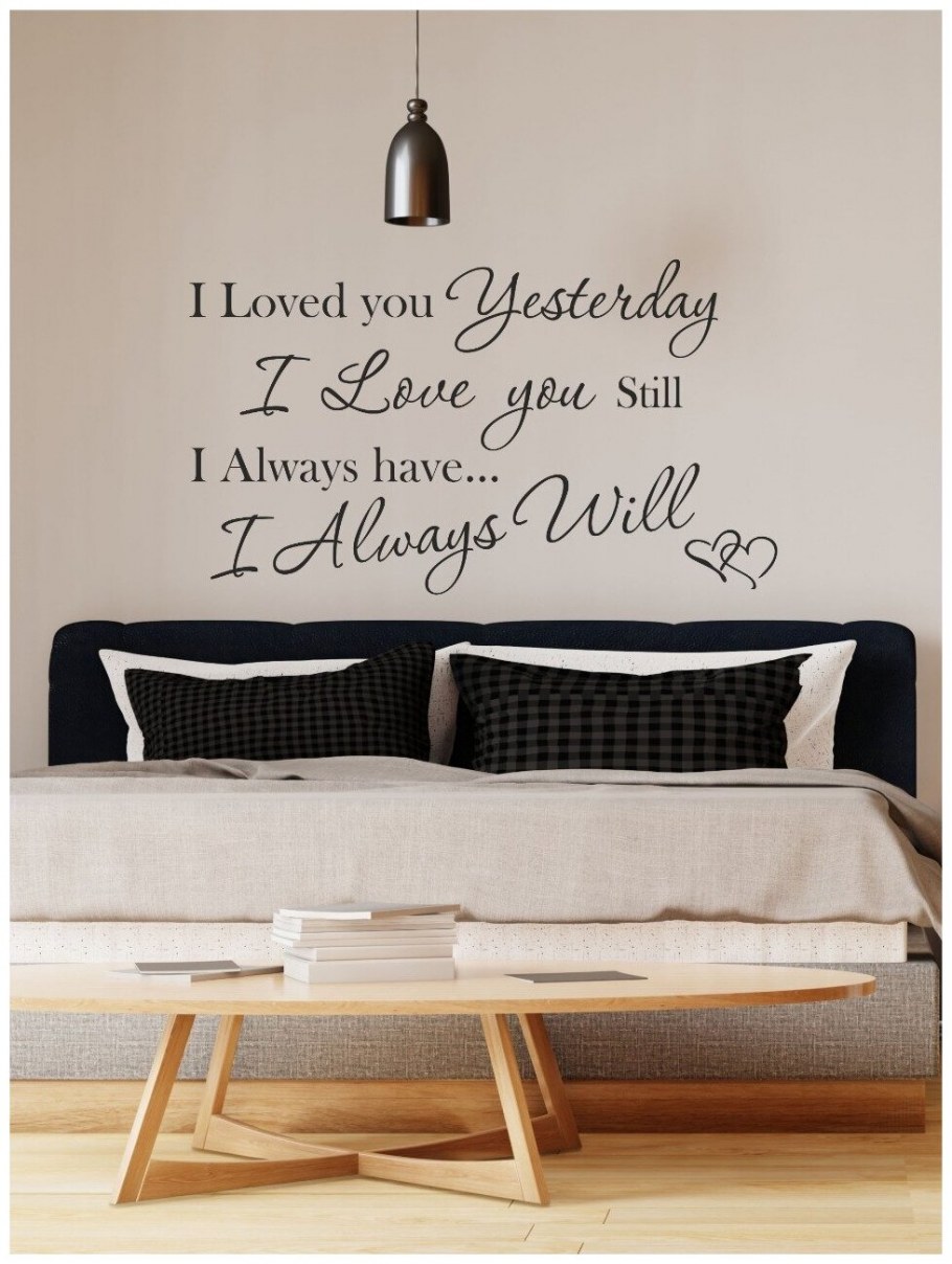 Наклейки надписи на стену