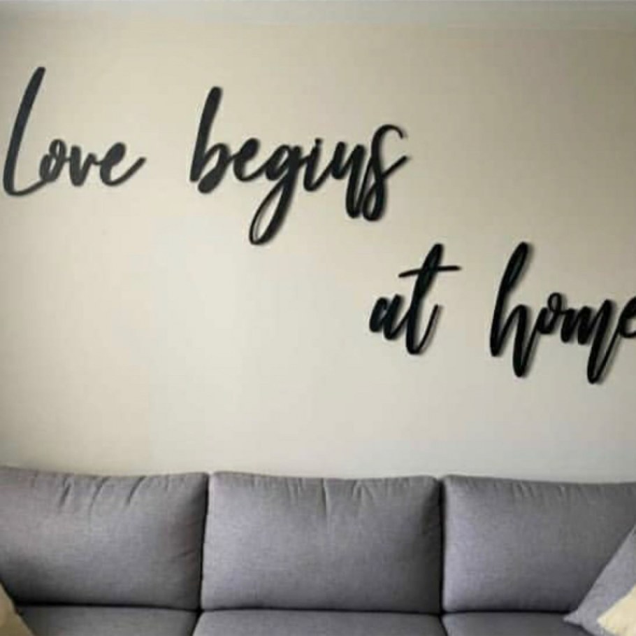 Декоративные надписи на стену для интерьера